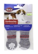 Trixie Dog Socks Non Slip Grey S - M